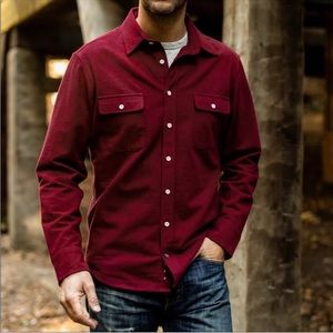 Taylor Stitch Yosemite 100% Organic Cotton
Brushed Flannel Shirt in Burgundy